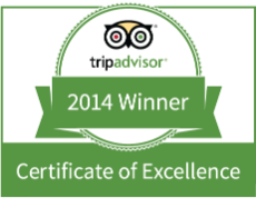 TripAdvisor Certificate of Excellence