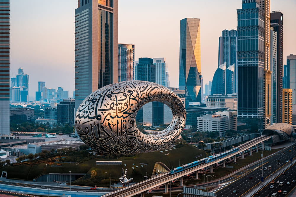 Museum of the Future is one of the new modern attractions in Dubai