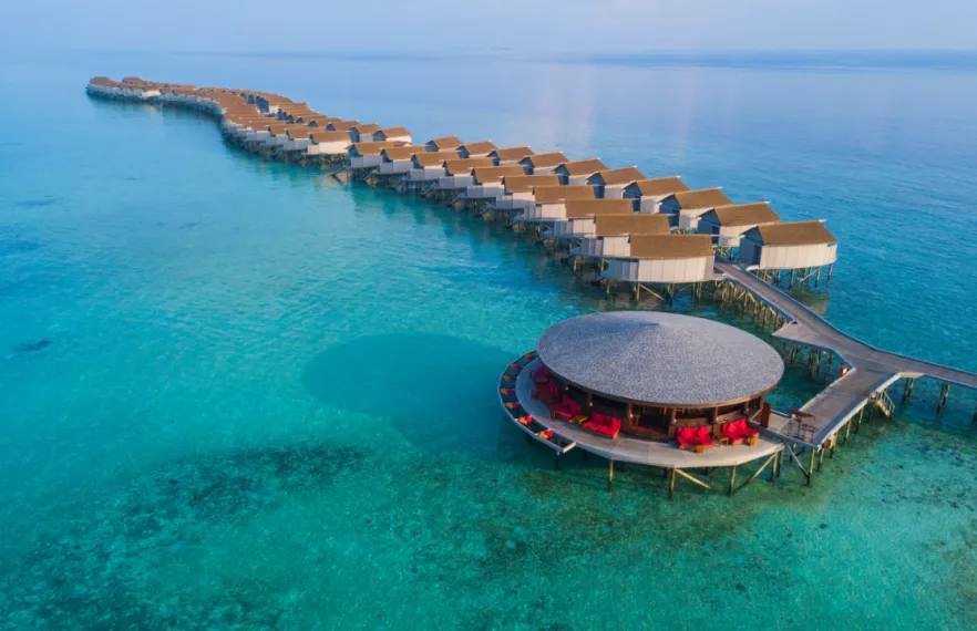 Aerial View at Centara Ras Fushi Resort & Spa Maldives