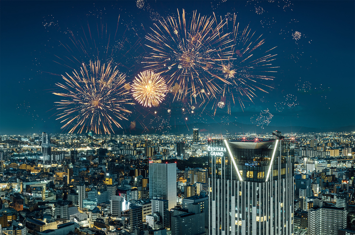 Centara Grand Hotel Osaka Fireworks