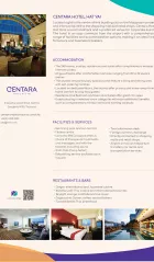 Centara Hotel Hat Yai Fact Sheet