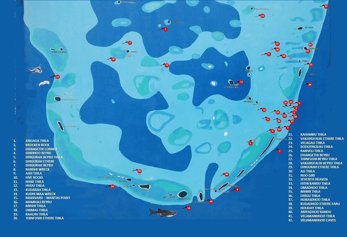 Machchafushi dive map